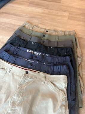 (7) Wrangler Men's ATG All Terrain Gear Performance Shorts, Hiking, Utility, 42